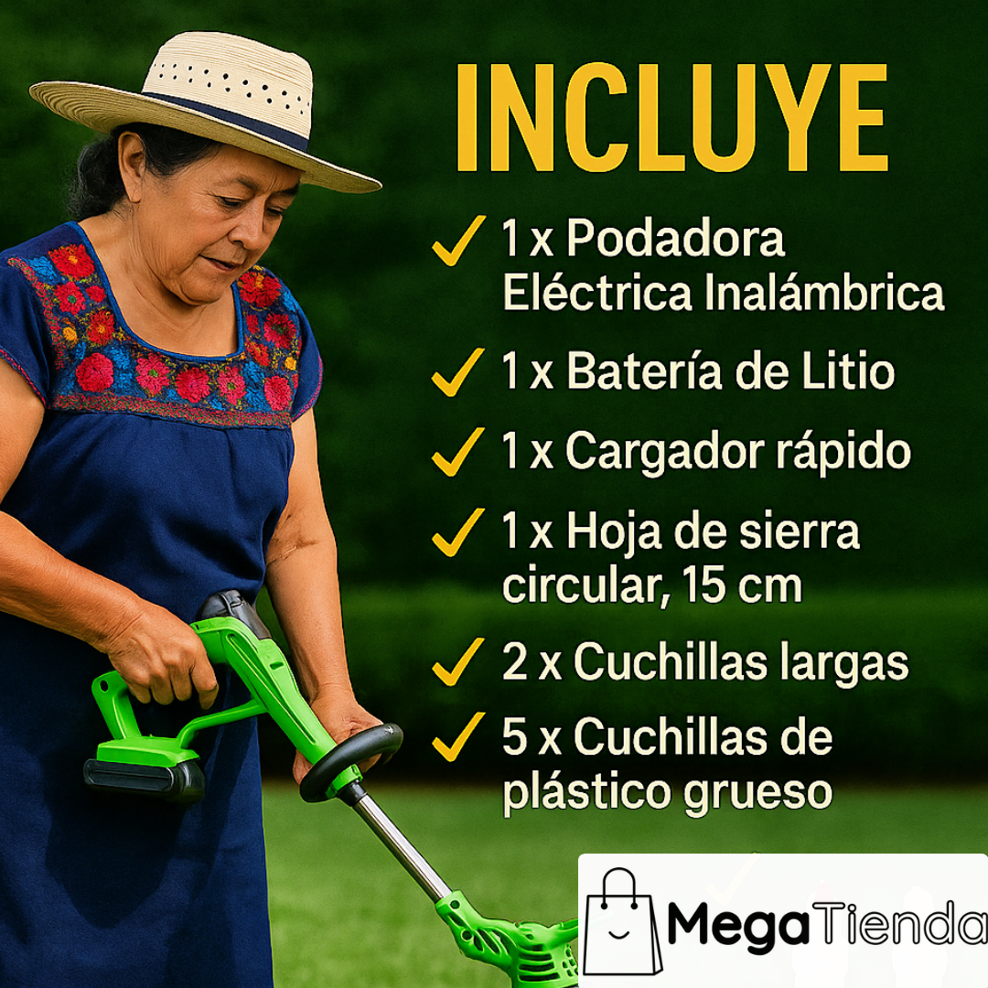 PODADORA RECARGABLE INALÁMBRICA
