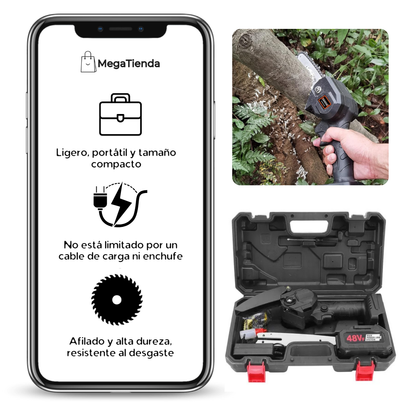 MOTOSIERRA RECARGABLE iNALÁMBRICA