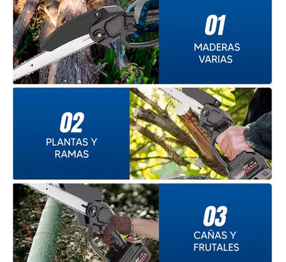 MOTOSIERRA RECARGABLE iNALÁMBRICA