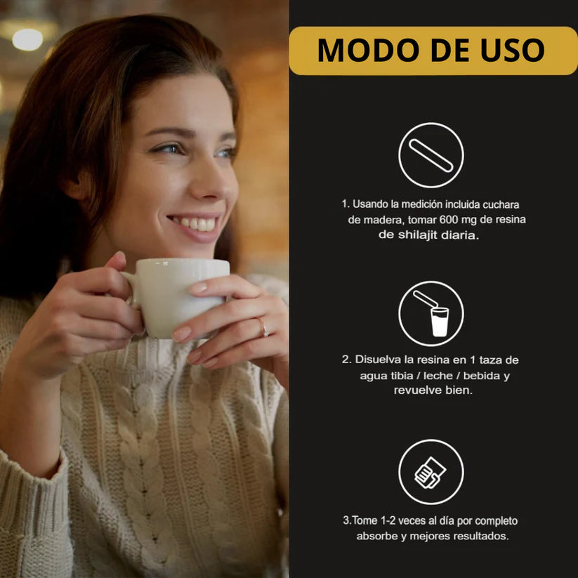 Shilajit 100% Puro del Himalaya