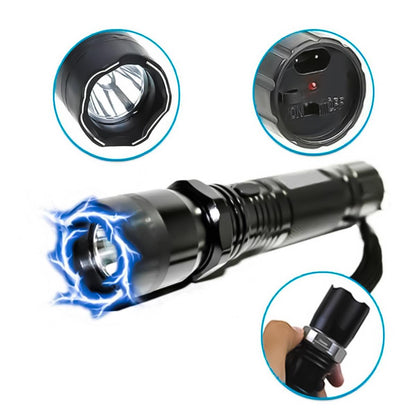 Linterna con Descarga Electrica Y Laser